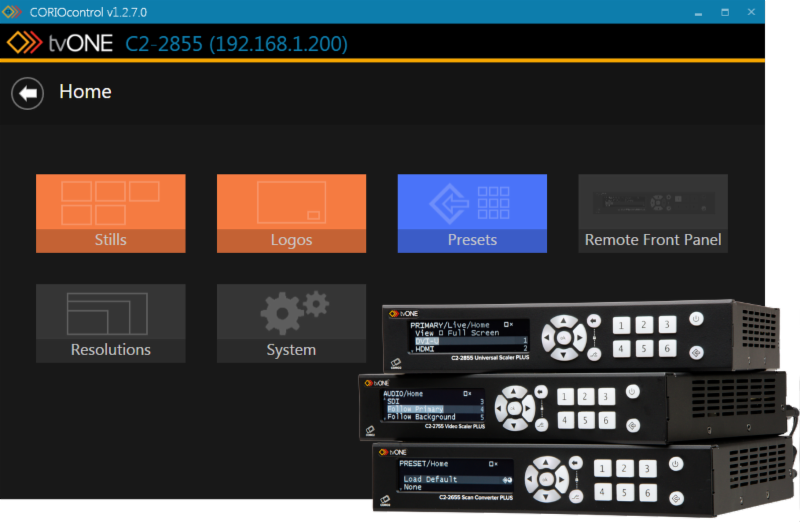 CORIOcontrol Home